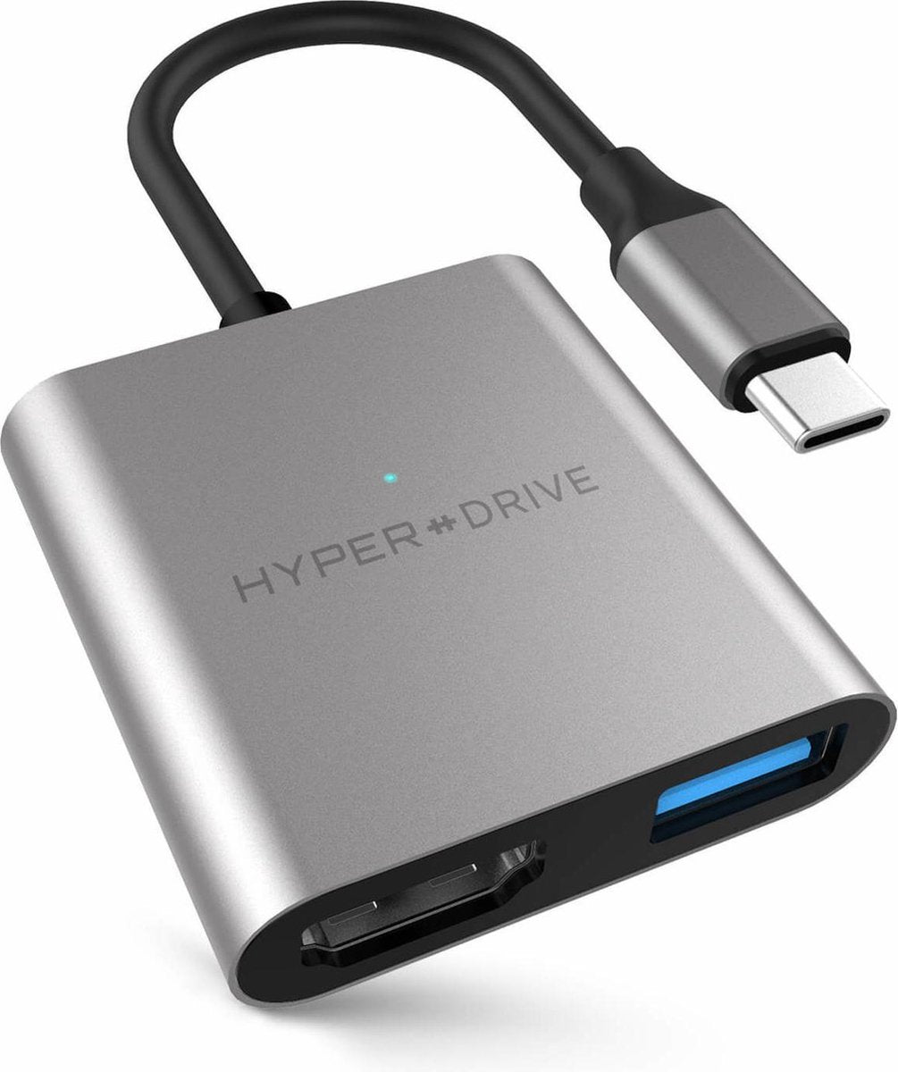 Hyper 3-in-1 USB-C Hub - Space Gray