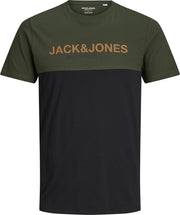 JACK&JONES PLUS SIZE JJEURBAN BLOCKING TEE SS O-NECK PS Heren T-shirt - Maat EU4XL
