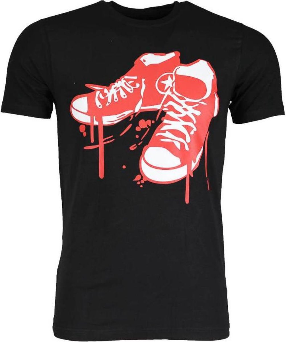 Local Fanatic T-shirt - Sneakers - Zwart - Maat: S