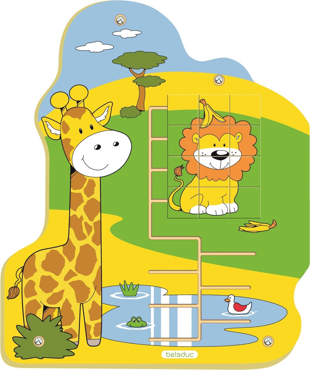 Beleduc Jungle Wandspeelgoed Leeuw 51 Cm