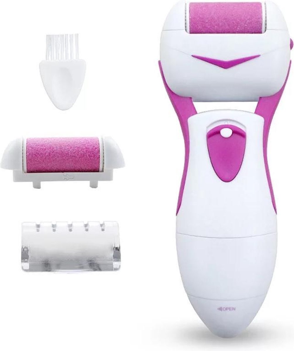 Elektrische eelt verwijderaar- voetvijl- eelt remover- pedicure - foot skin care- usb oplaadbaar - roze