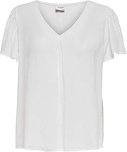 Jdylea S/s Top Wvn 15225954 Bright White