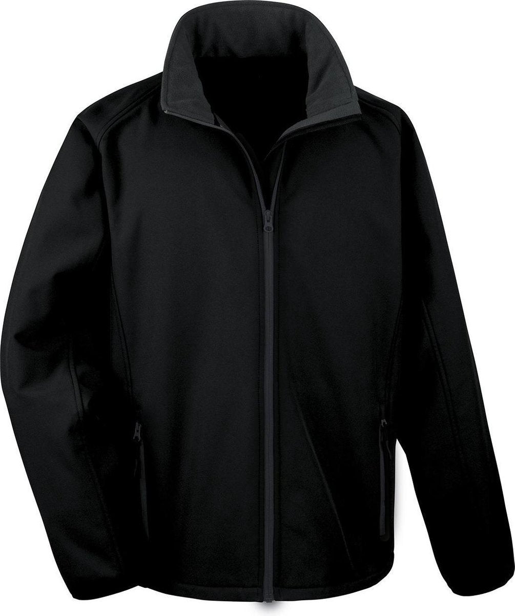 Senvi Sports Softshell Jas Unisex - Kleur Zwart - Maat L