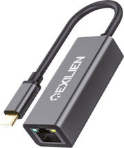 Exilien USB-C naar Ethernet Adapter - 1000Mbps (1Gbps) Netwerksnelheid - Compatible met Apple Macbook Pro / Air / iMac / Mac Mini / Google Chromebook / Windows Surface / HP / ASUS / Lenovo - Type-C Kabel naar LAN Gigabit Internet RJ45 Converter