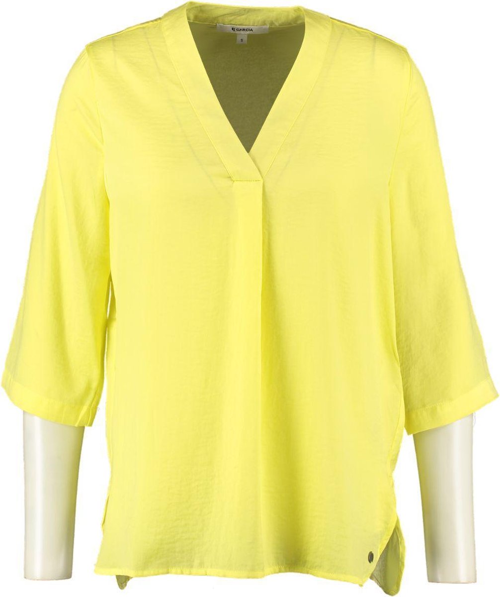 Garcia gele relaxed fit tuniek blouse 3/4 mouw - Maat XS