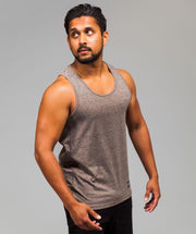 Marrald Black Series Tanktop | Beige Bruin - XL heren sportshirt fitness
