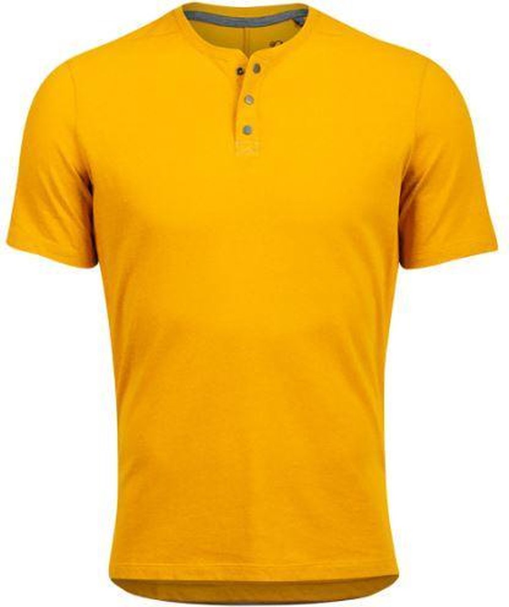 Pearl Izumi Fietsshirt Boardwalk Henley Heren Polykatoen Goud Mt L