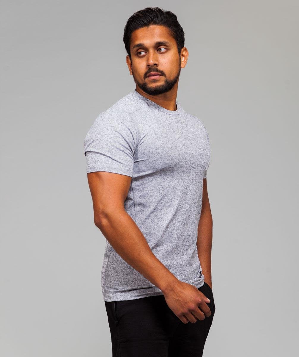 Marrald Black Series Sportshirt | Grijs - S heren fitness crossfit