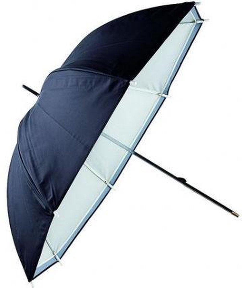Linkstar Flitsparaplu PUK-84WB Wit/Zwart 84 cm (Omkeerbaar)