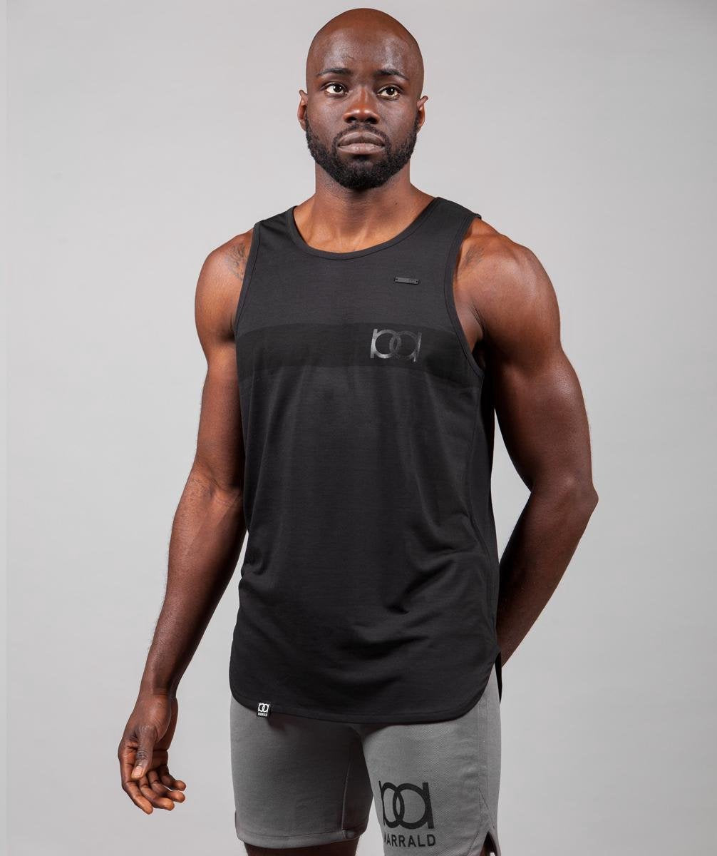 Marrald Phantom Tanktop Zwart L - heren fitness crossfiets shirt sportshirt performance
