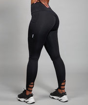 Marrald Ladder Pocket Sportlegging Zwart S - legging zakken dames yoga fitness