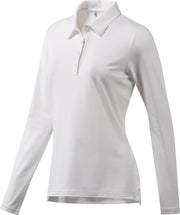 Adidas Golfpolo Ultimate Ls P Dames Wit Maat Xs