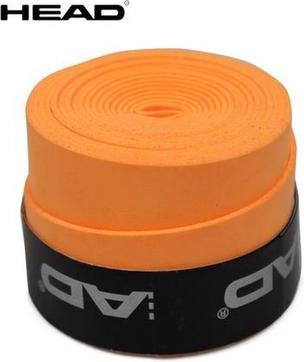 HEAD Overgrip - Dry- zweetabsorberend- antislip - tennis-squash - badminton- tennisgrip - soft- Oranje