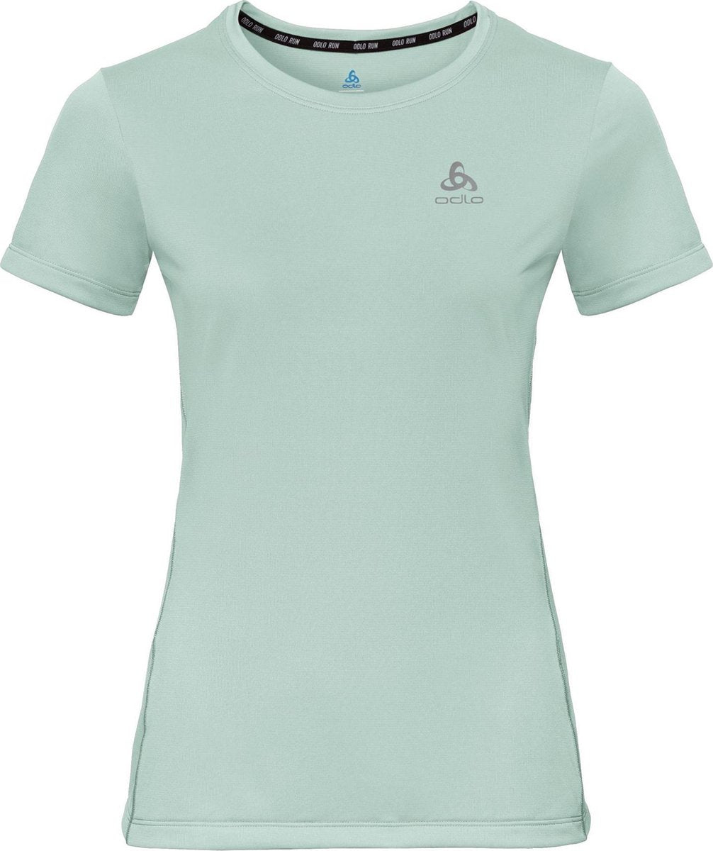 Odlo Tee SS Element Dames Sportshirt - Maat L  - Vrouwen - groen
