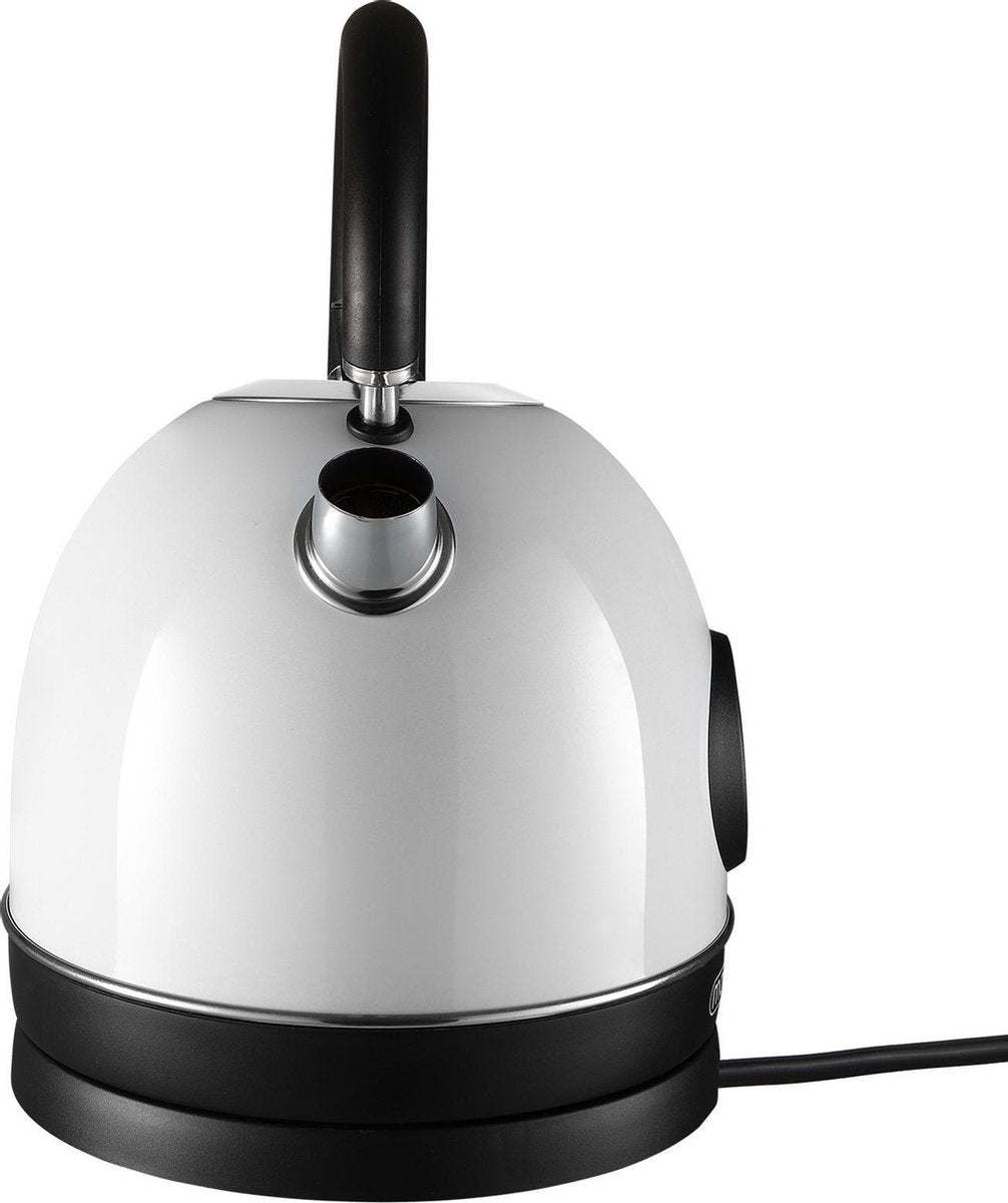 Monzana Waterkoker roestvrij staal in retrodesign wit 1