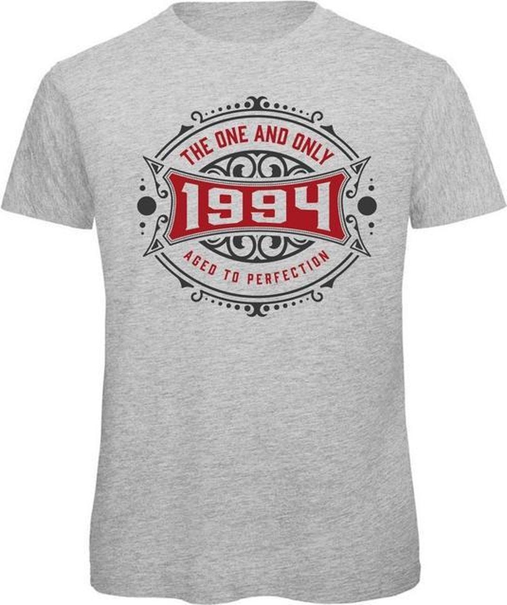 1994 The One And Only | Feest Kado T-Shirt Heren - Dames | Antraciet - Donker Rood | Perfect Verjaardag Cadeau Shirt | Grappige Spreuken - Zinnen - Teksten |