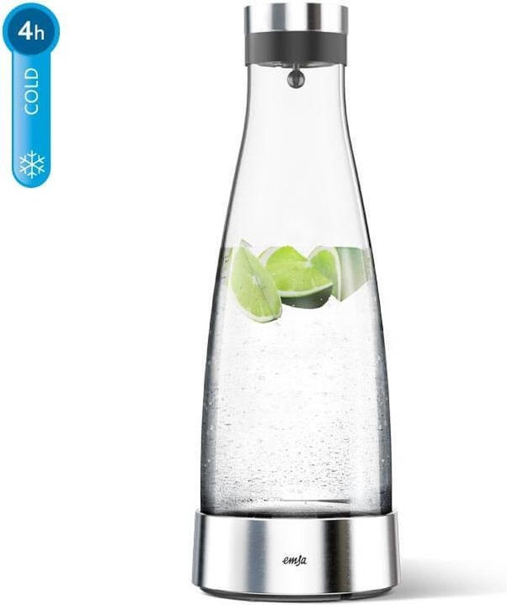 Emsa Waterkaraf Glas + Koelstation 1 Liter
