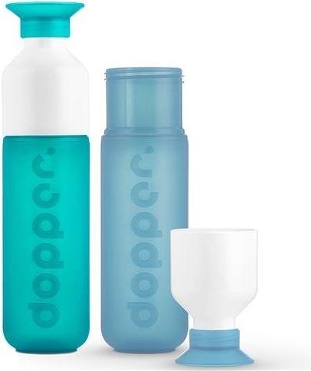 Dopper Drinkfles - SeaGreen en Lagoon - duo set 2 kleuren