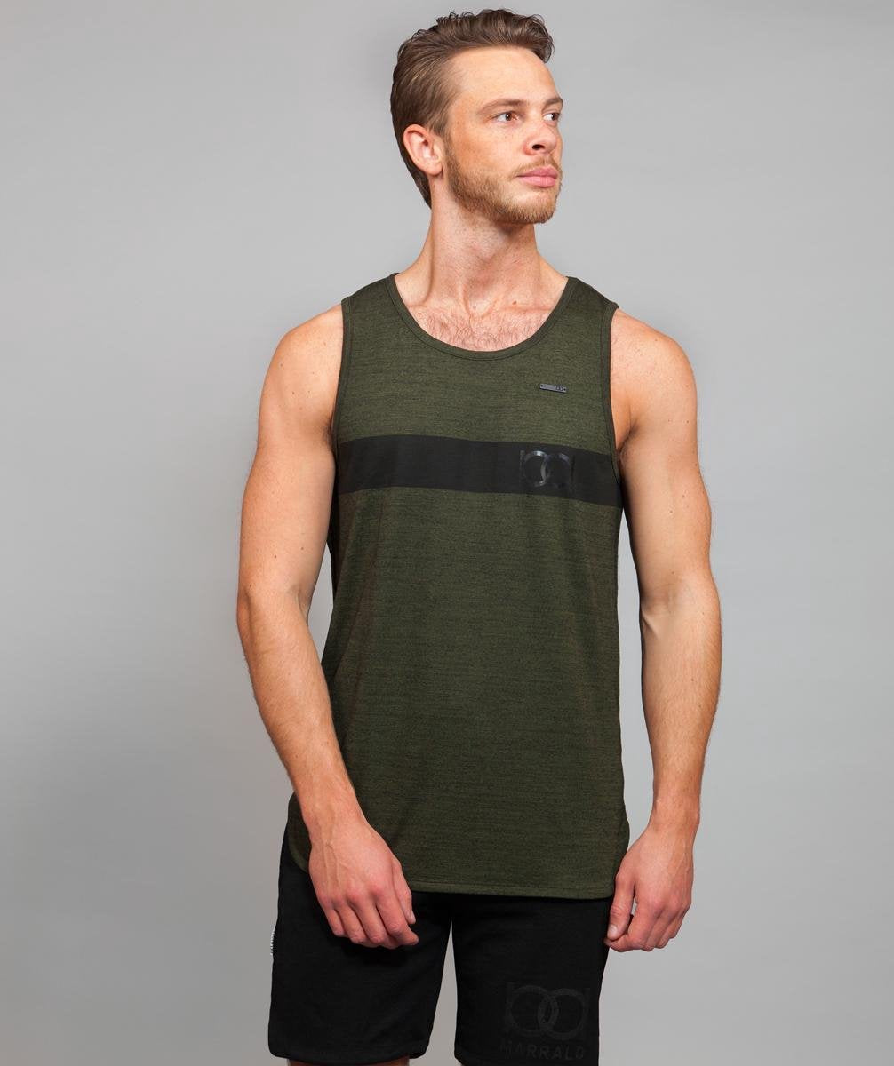 Marrald Phantom Tanktop Groen S - heren fitness crossfiets shirt sportshirt performance