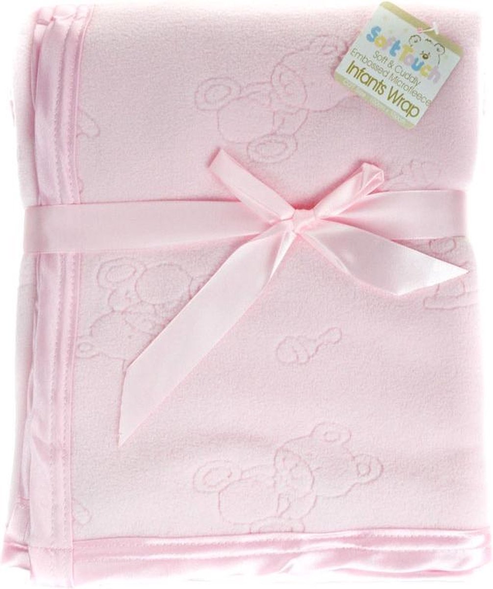 Soft Touch Babydeken Microfleece 100 X 150 Cm Roze