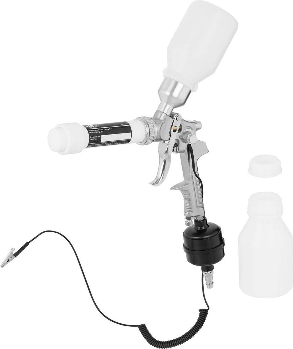 MSW Poedercoating pistool - 2 x 400 ml - 15 tot 50 psi