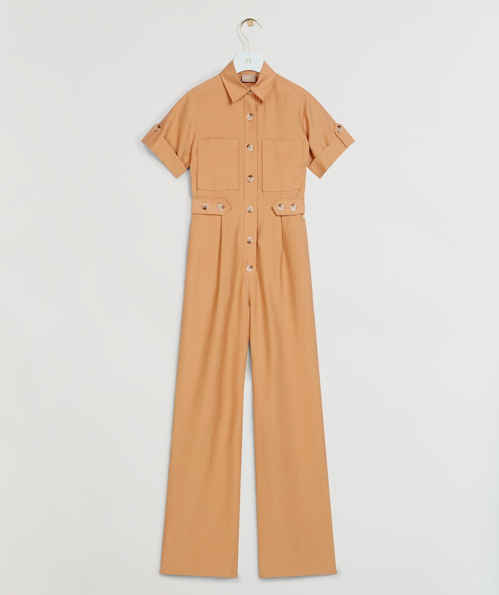 JOSH V   RIKVA Jumpsuit Bruin - Maat M