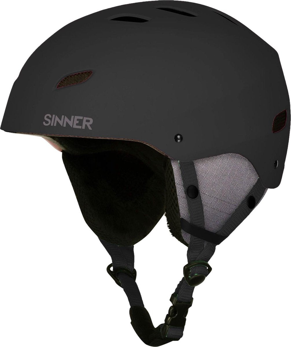 SINNER Bingham Skihelm - Zwart - Unisex - Maat 61 (L)