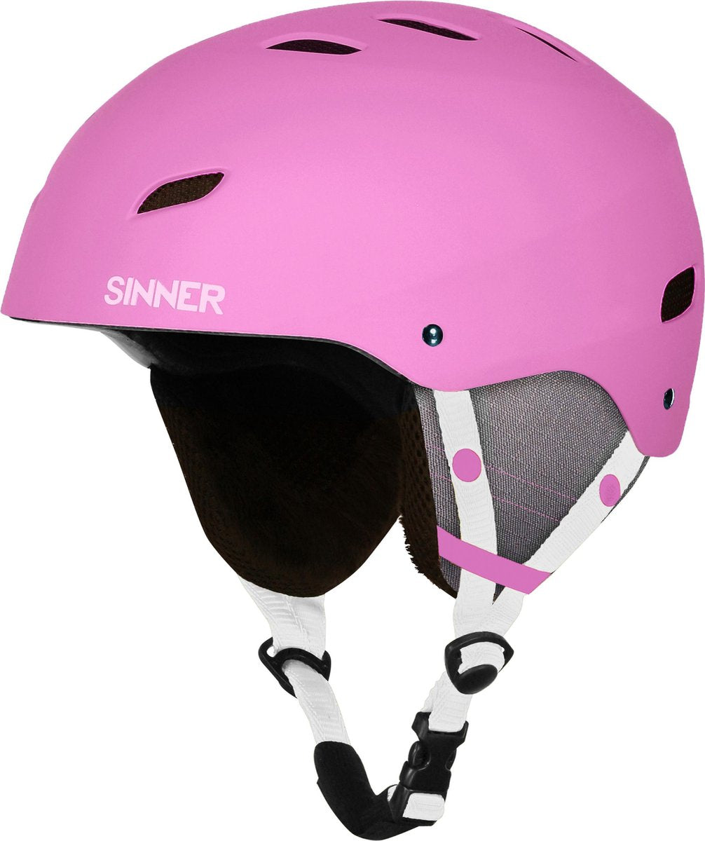 SINNER Bingham Skihelm - Roze - Unisex - Maat 57 (M)