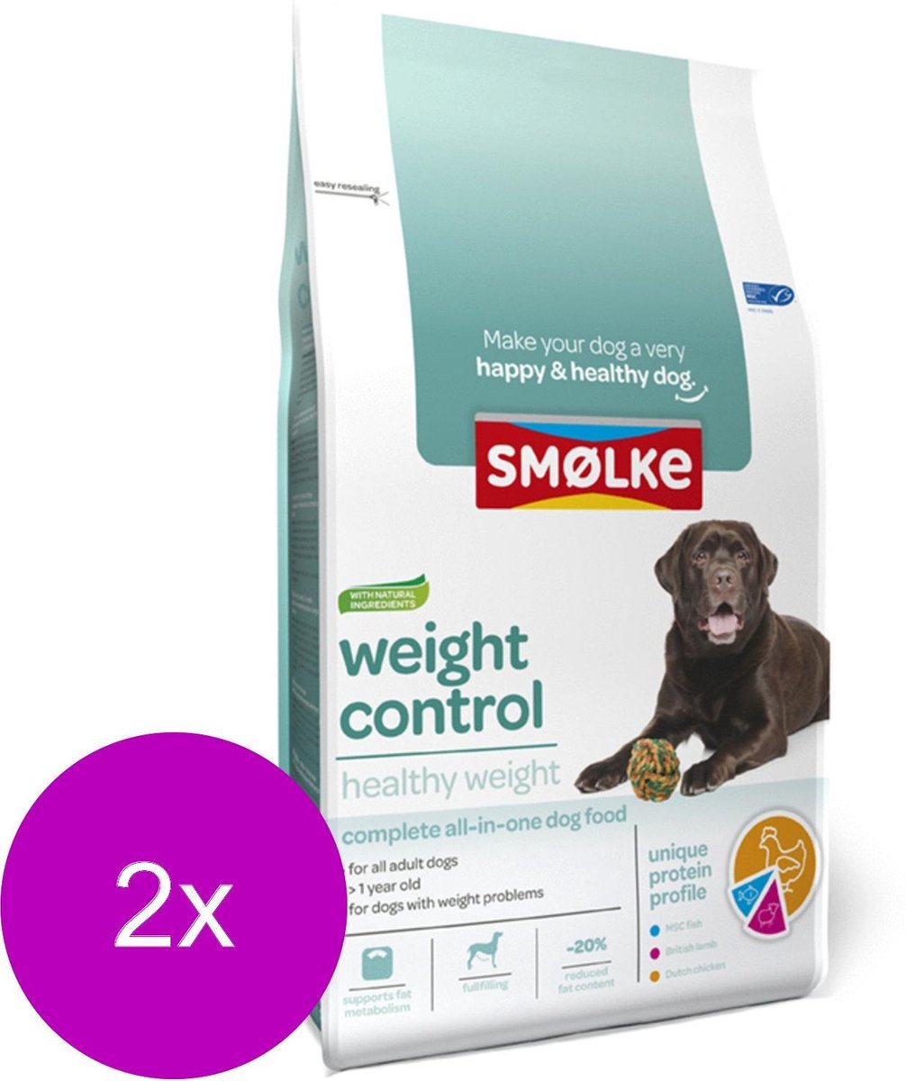 Smolke Weight Control Adult - Hondenvoer - 2 x 12 kg