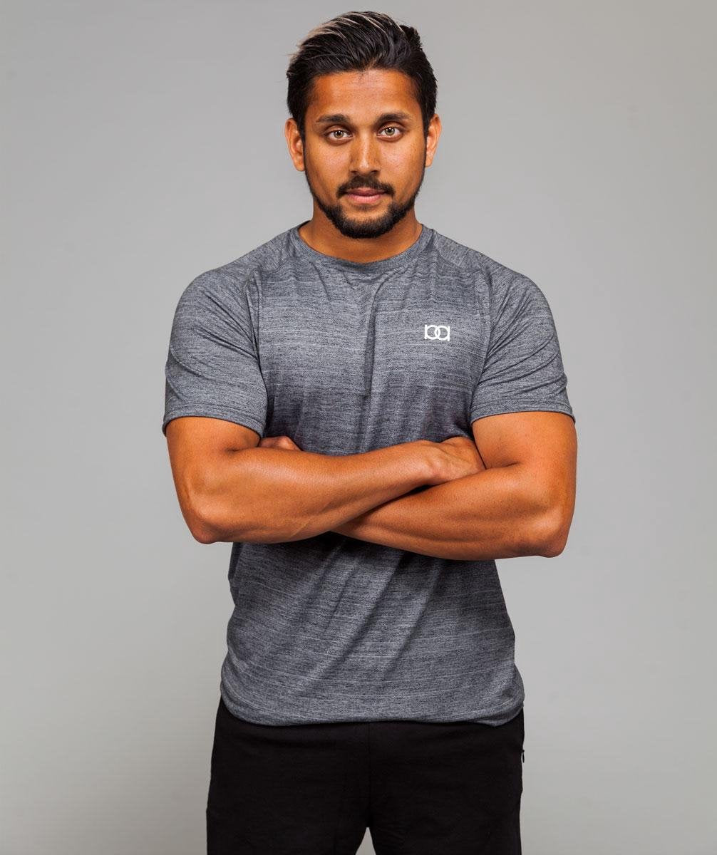 Marrald Performance Sportshirt | Grijs - L heren fitness crossfit