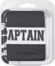Precision Aanvoerdersband Captain Junior Polyester Zwart/wit Mt S