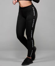 Marrald Mid Waist Black Tape Pocket Sportlegging - Zwart XS