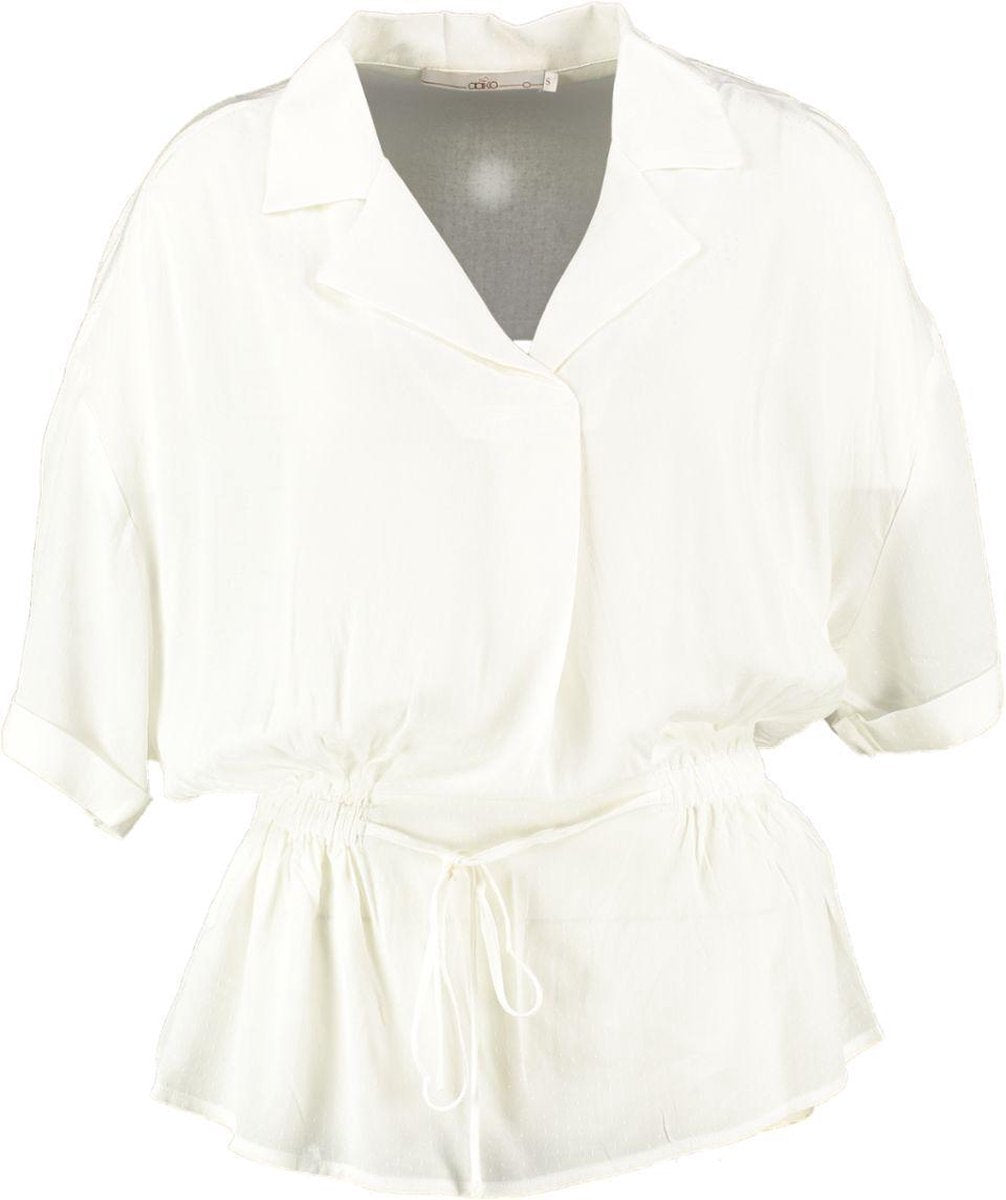 Aaiko ecru blouse viscose - getailleerd - Maat S