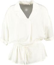Aaiko ecru blouse viscose - getailleerd - Maat S