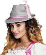 12 stuks: Hoed Oktoberfest - roze