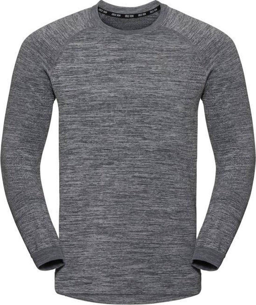 Odlo Midlayer Millennium Yakwarm Heren Sporttop - Odlo Silver Grey Melange - Maat XL