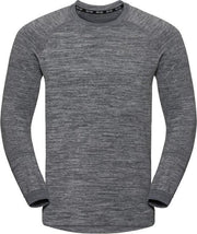 Odlo Midlayer Millennium Yakwarm Heren Sporttop - Odlo Silver Grey Melange - Maat XL