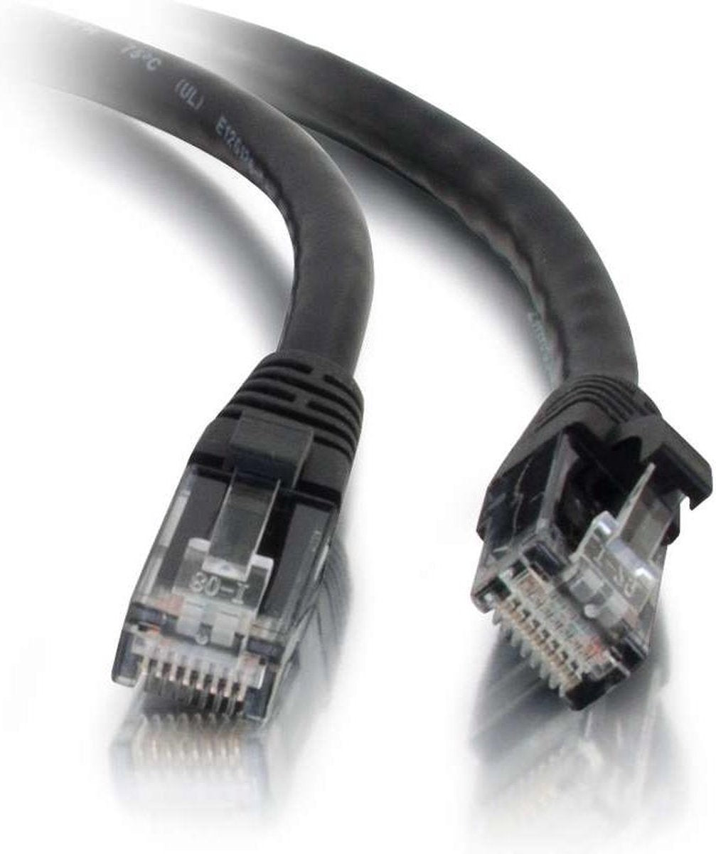 C2G 1 m Cat5e Booted Unshielded (UTP) netwerkpatchkabel - zwart