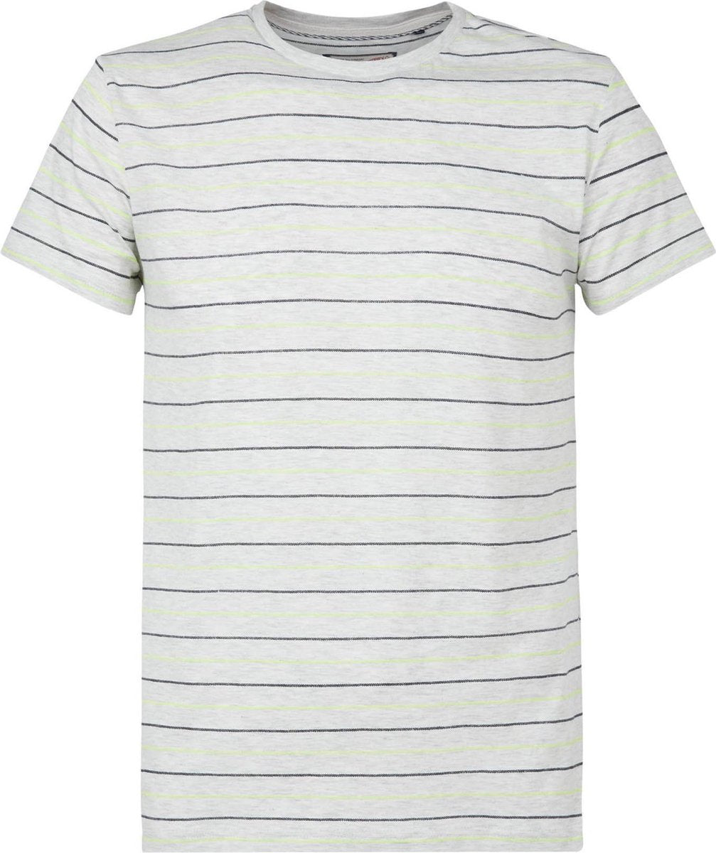 Petrol Industries - Heren Gestreept t-shirt - Zwart - Maat XL