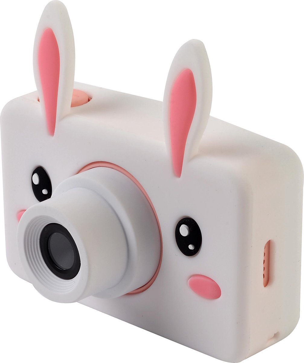 Knikker® Kindercamera - Digitale Kinder Camera - Oplaadbaar - Roze met Konijnenhoesje