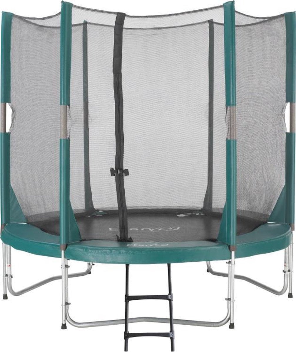 Etan Hi-Flyer Trampoline met net - Ø 183 cm / 06 ft - incl. Veiligheidsnet - Uv-bestendig Randkussen - Groen - Rond