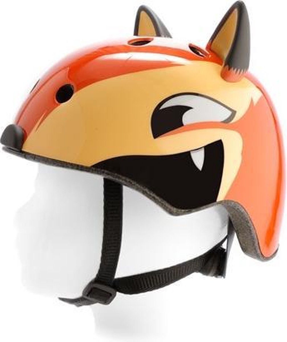Pexkids kinder helm 3d vos 52-56cm geel