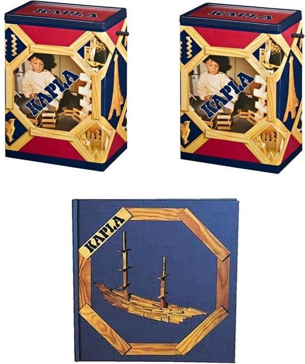Kapla Aanbieding 2 X 200 Met Boek Blauw