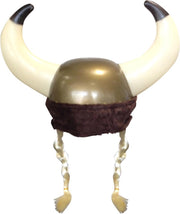 Gallische helm met blonde vlechten voor volwassenen - Verkleedhoofddeksel