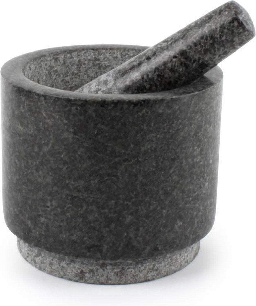 Salt&Pepper Vijzel en Stamper Graniet 14 x H12 cm.