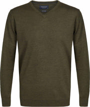 Profuomo Pullover Merino V-neck Army (PP0J00209)N
