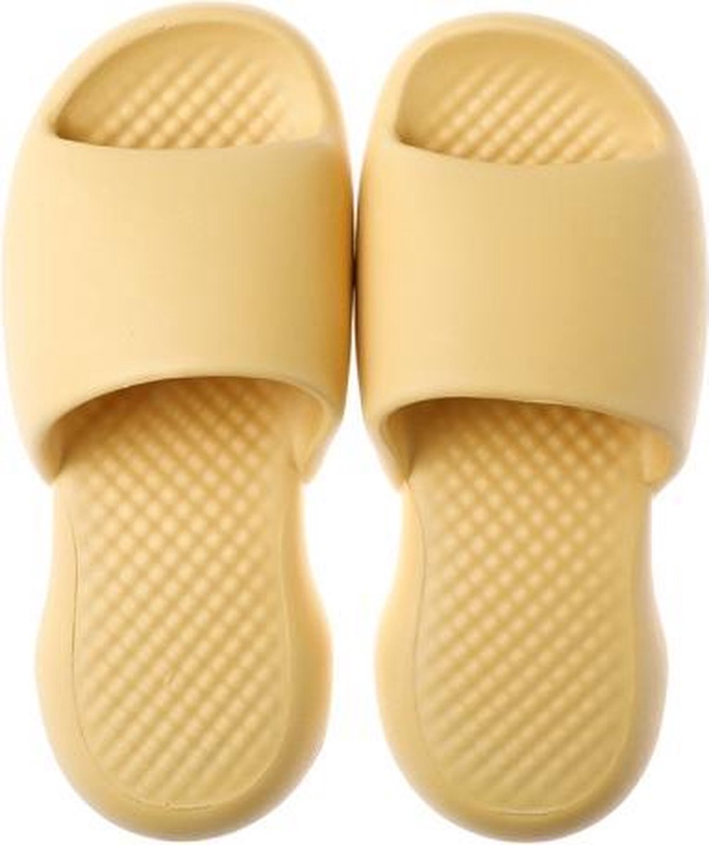 Vrouwelijke Super Dikke Zachte Bodem Plastic Slippers Zomer Indoor Home Defensieve Badkamer Slippers
