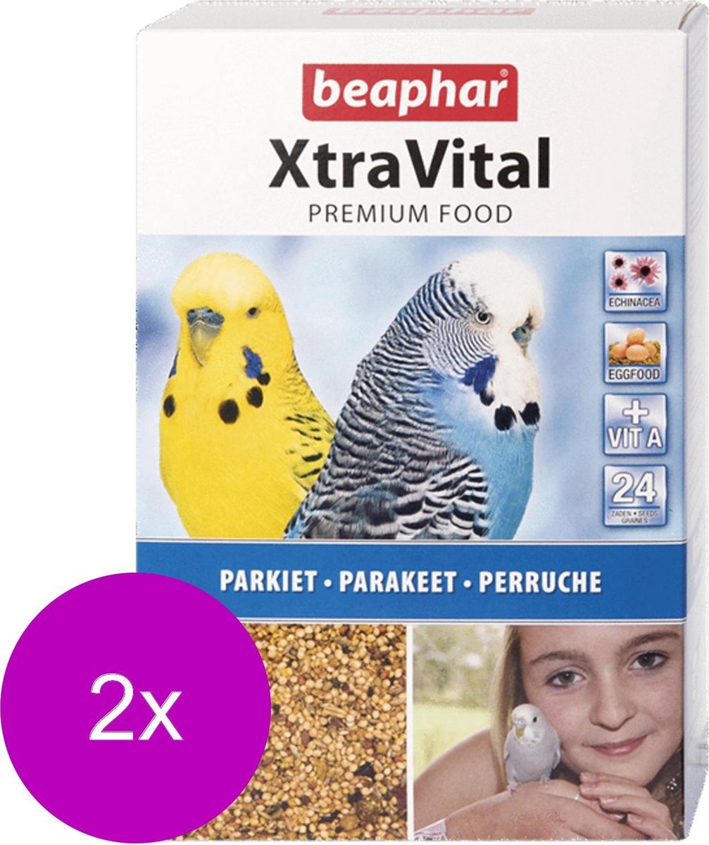 Beaphar Xtra Vital Parkieten - 2 St à 1 kg - Vogelvoer