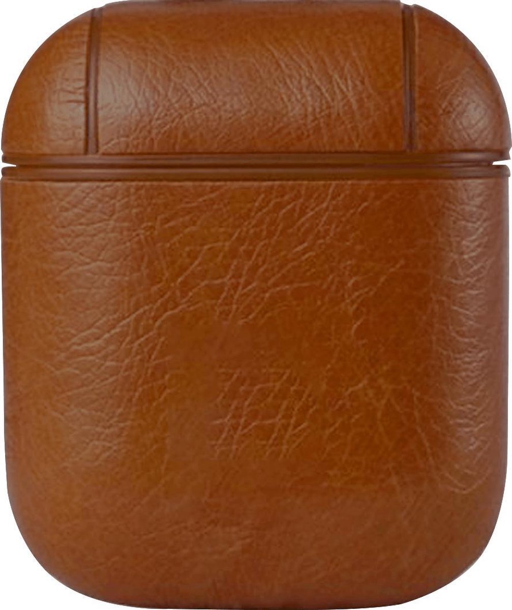 Apple AirPod case - PU Leer - Donkerbruin