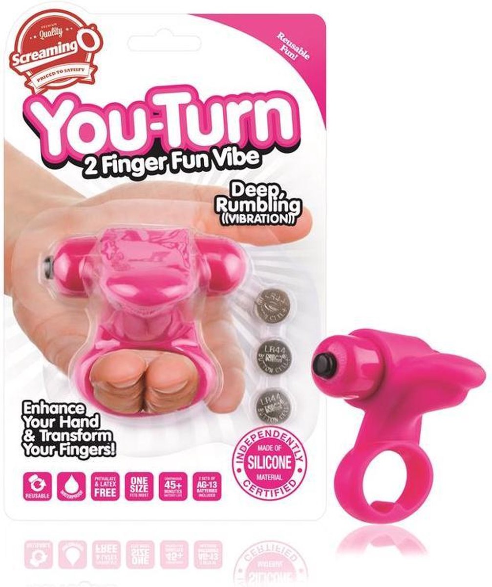 Screaming O - vinger vibrator - koppelvibrator - partner vibrator - koppel sex speeltje - sex toys couples - roze G-spot + clitoris stimulator - 100% orgasme gegareneerd / sex / erotiek toys | gratis | korting